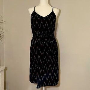 LOFT Strappy Patterned Dress